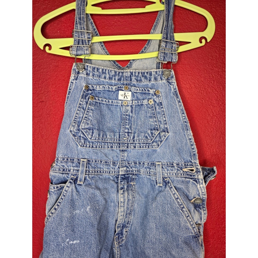 Calvin Klein Blue Denim Jeans Overalls - Picture 2 of 4